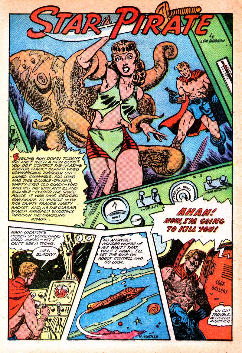 Planet Comics #55 (Fiction House), page 36. Public domain (US).