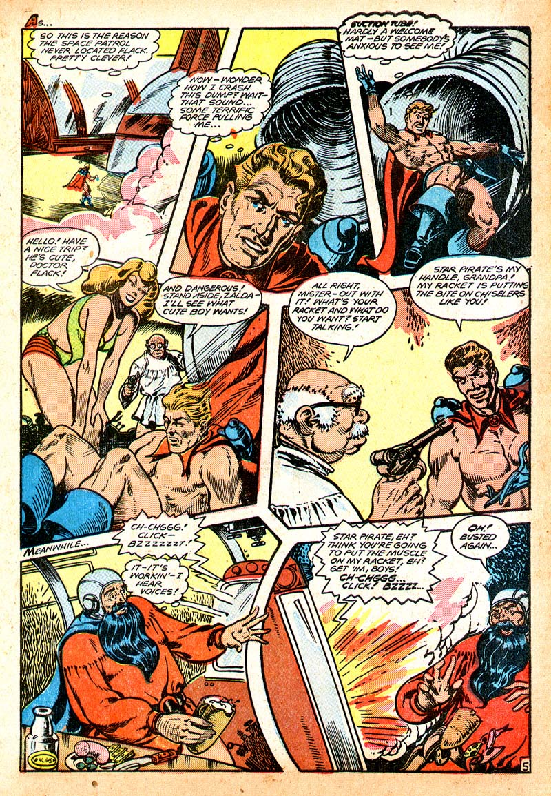 Planet Comics #55 (Fiction House), page 40. Public domain (US).