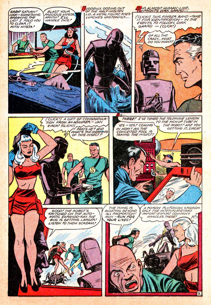 Planet Comics #55 (Fiction House), page 45. Public domain (US).