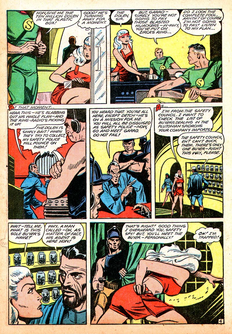 Planet Comics #55 (Fiction House), page 47. Public domain (US).