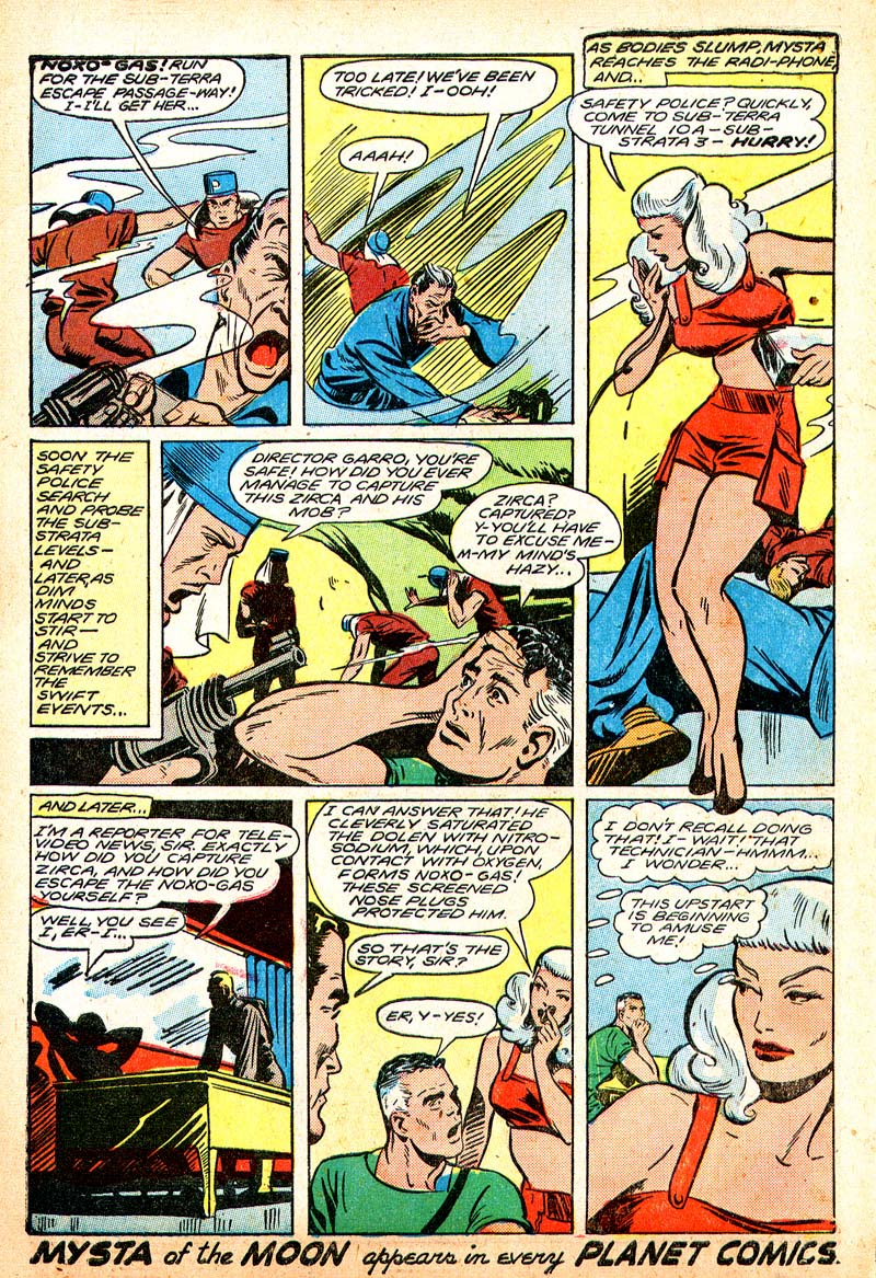 Planet Comics #55 (Fiction House), page 51. Public domain (US).