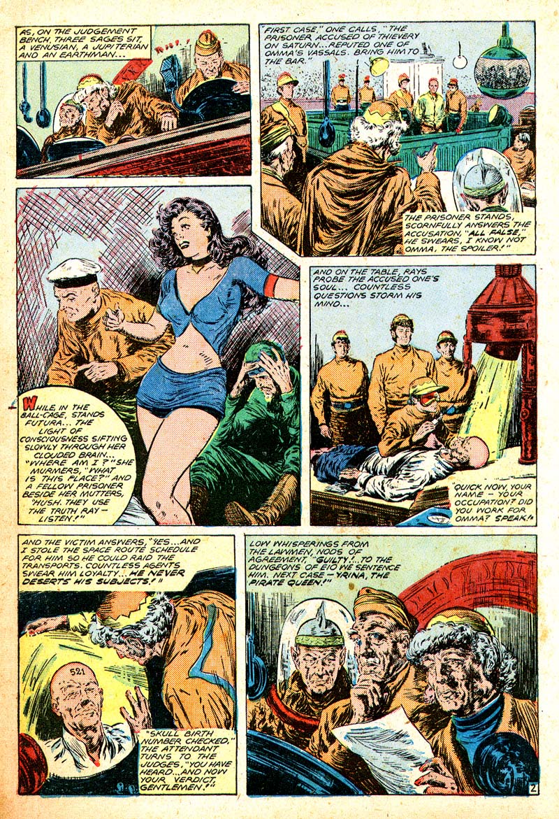 Planet Comics #56 (Fiction House), page 14. Public domain (US).
