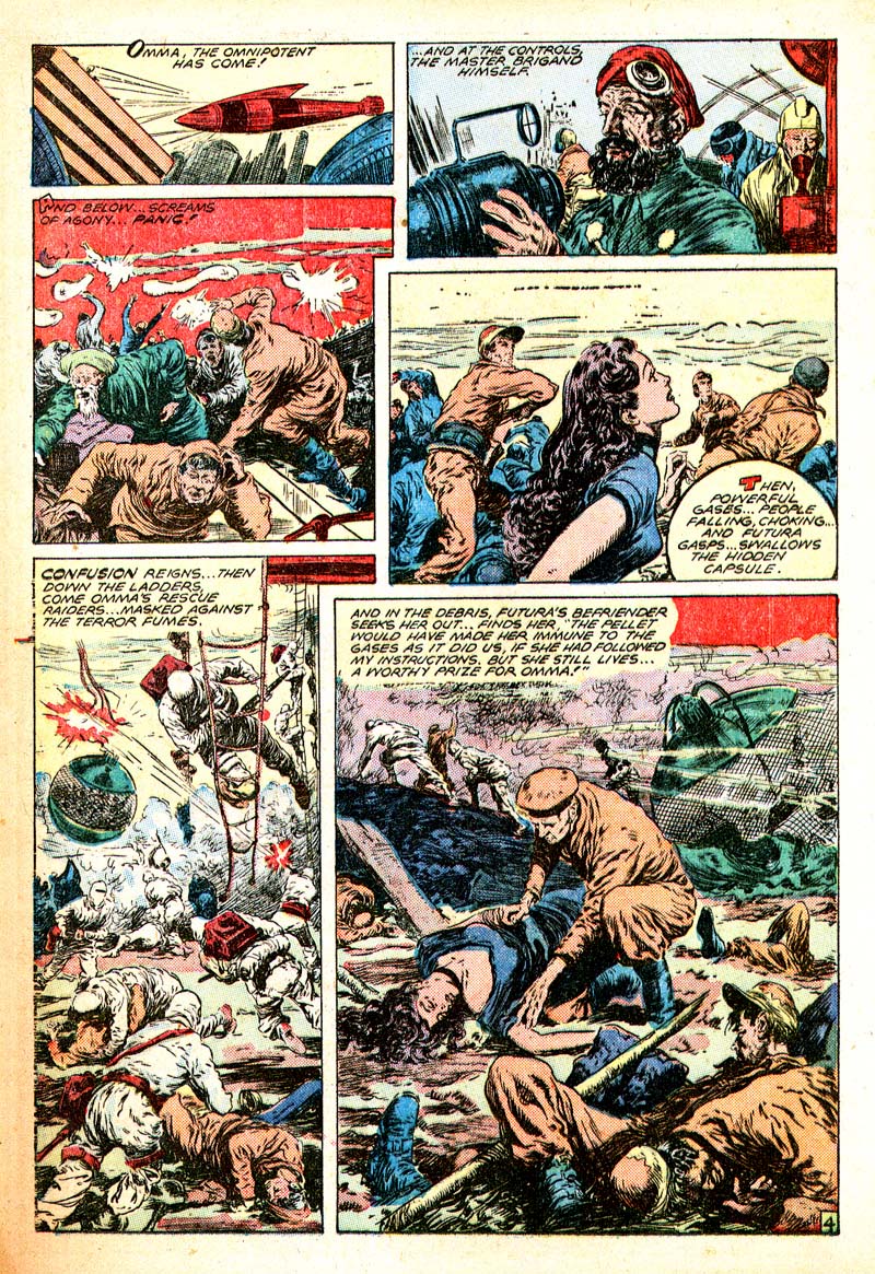 Planet Comics #56 (Fiction House), page 16. Public domain (US).