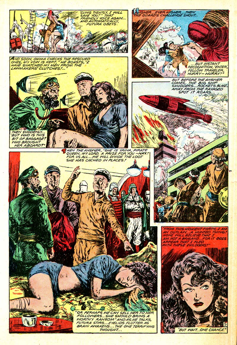 Planet Comics #56 (Fiction House), page 17. Public domain (US).