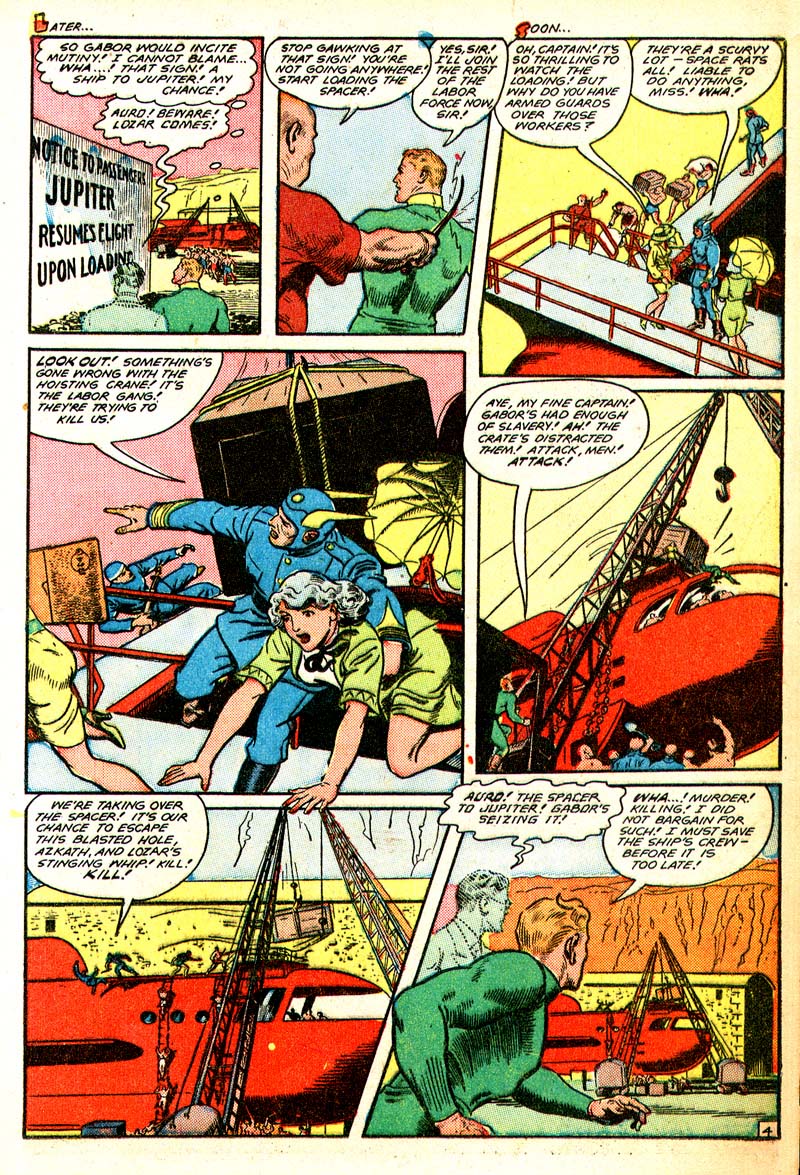 Planet Comics #56 (Fiction House), page 23. Public domain (US).
