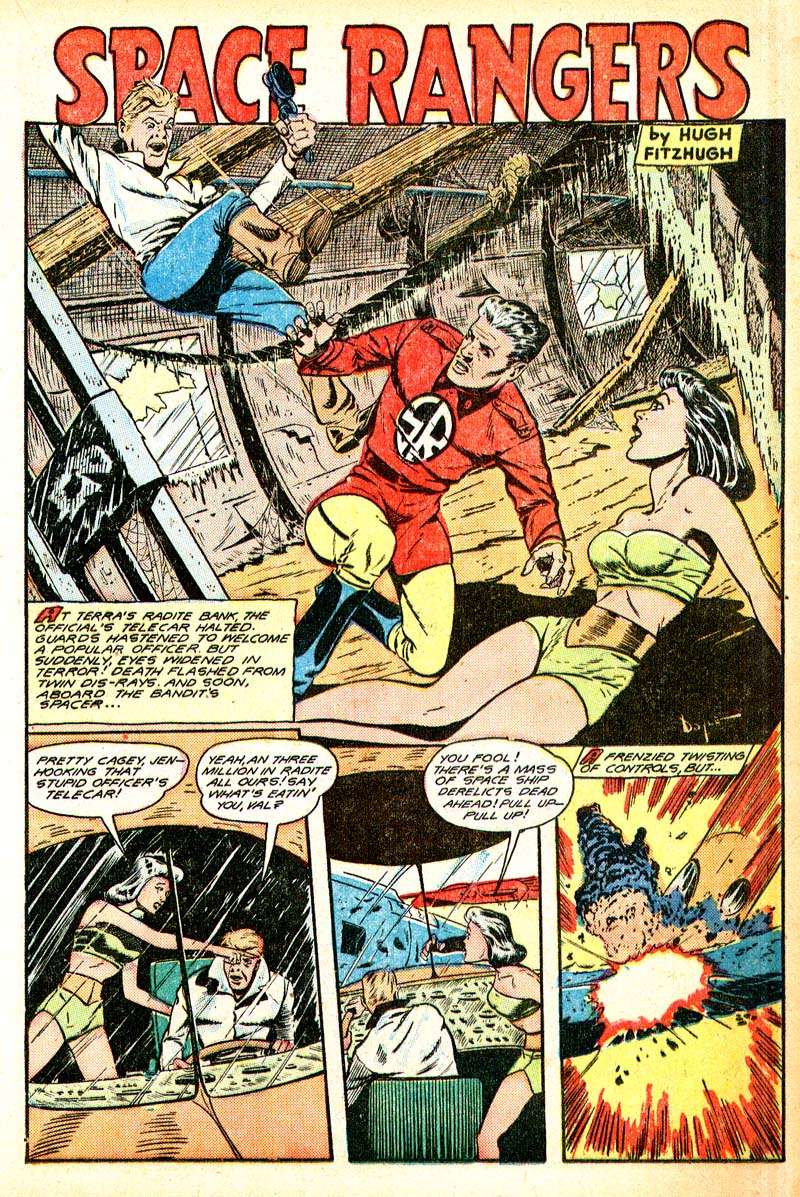Planet Comics #56 (Fiction House), page 25. Public domain (US).