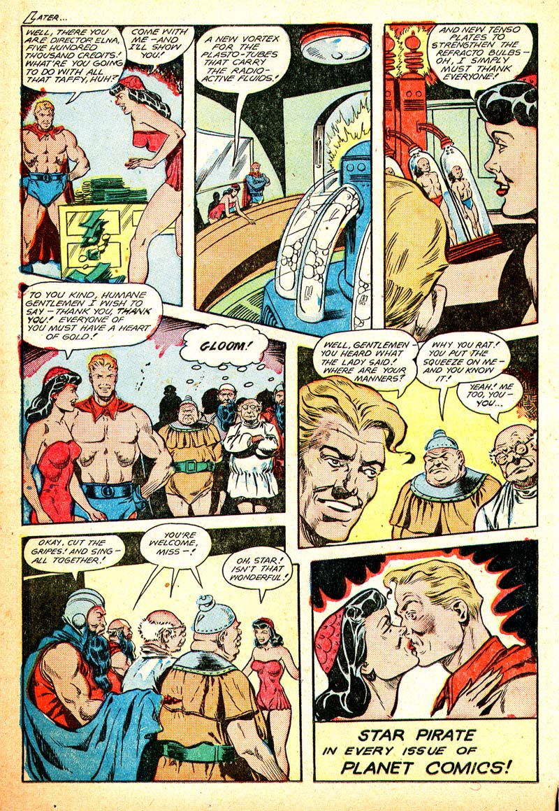 Planet Comics #56 (Fiction House), page 38. Public domain (US).