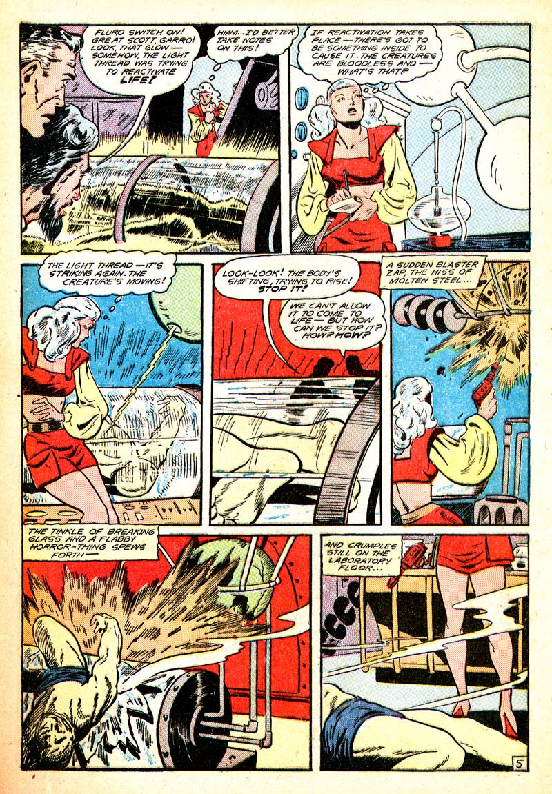 Planet Comics #56 (Fiction House), page 44. Public domain (US).