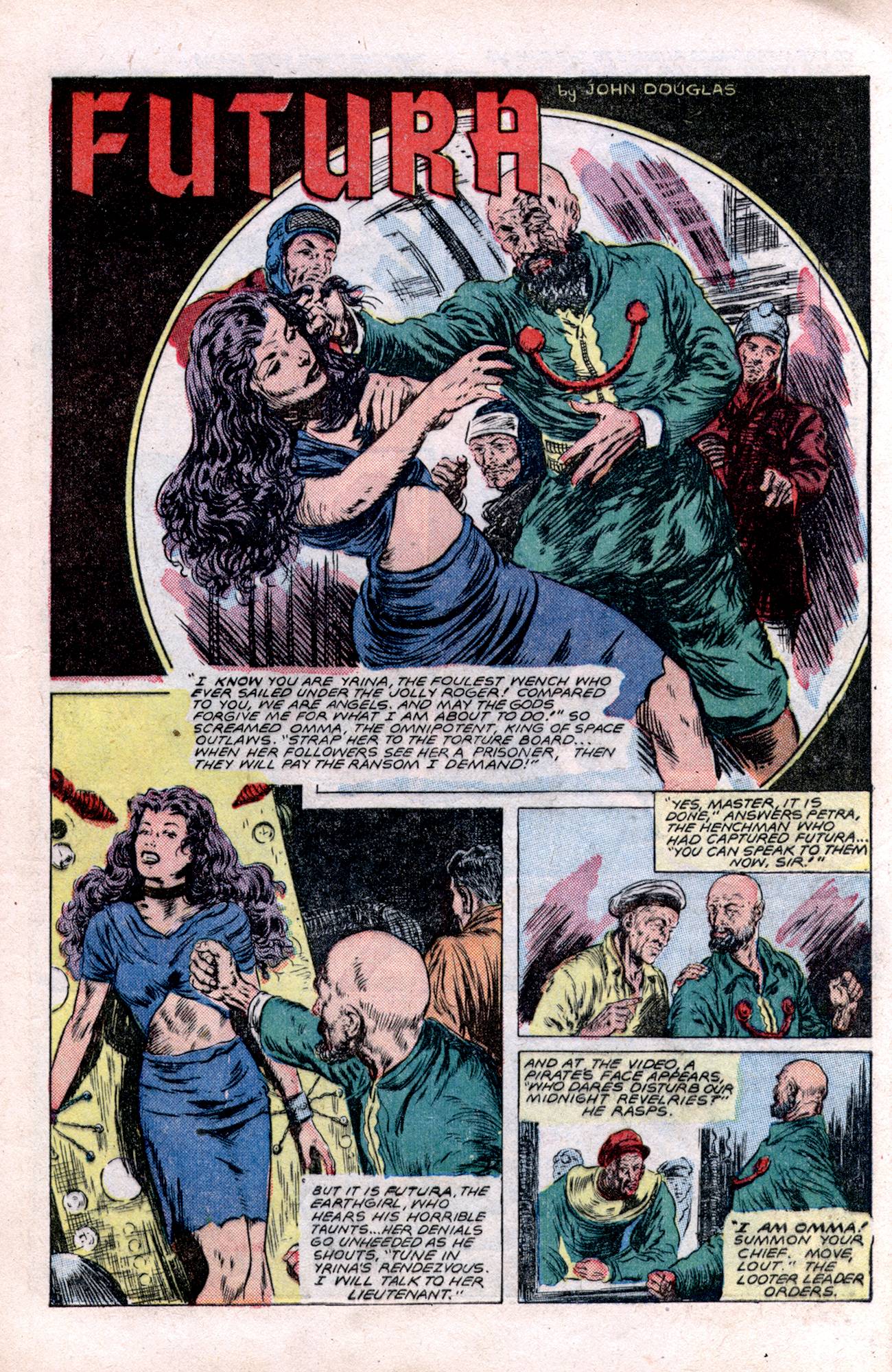 Planet Comics #57 (Fiction House), page 13. Public domain (US).