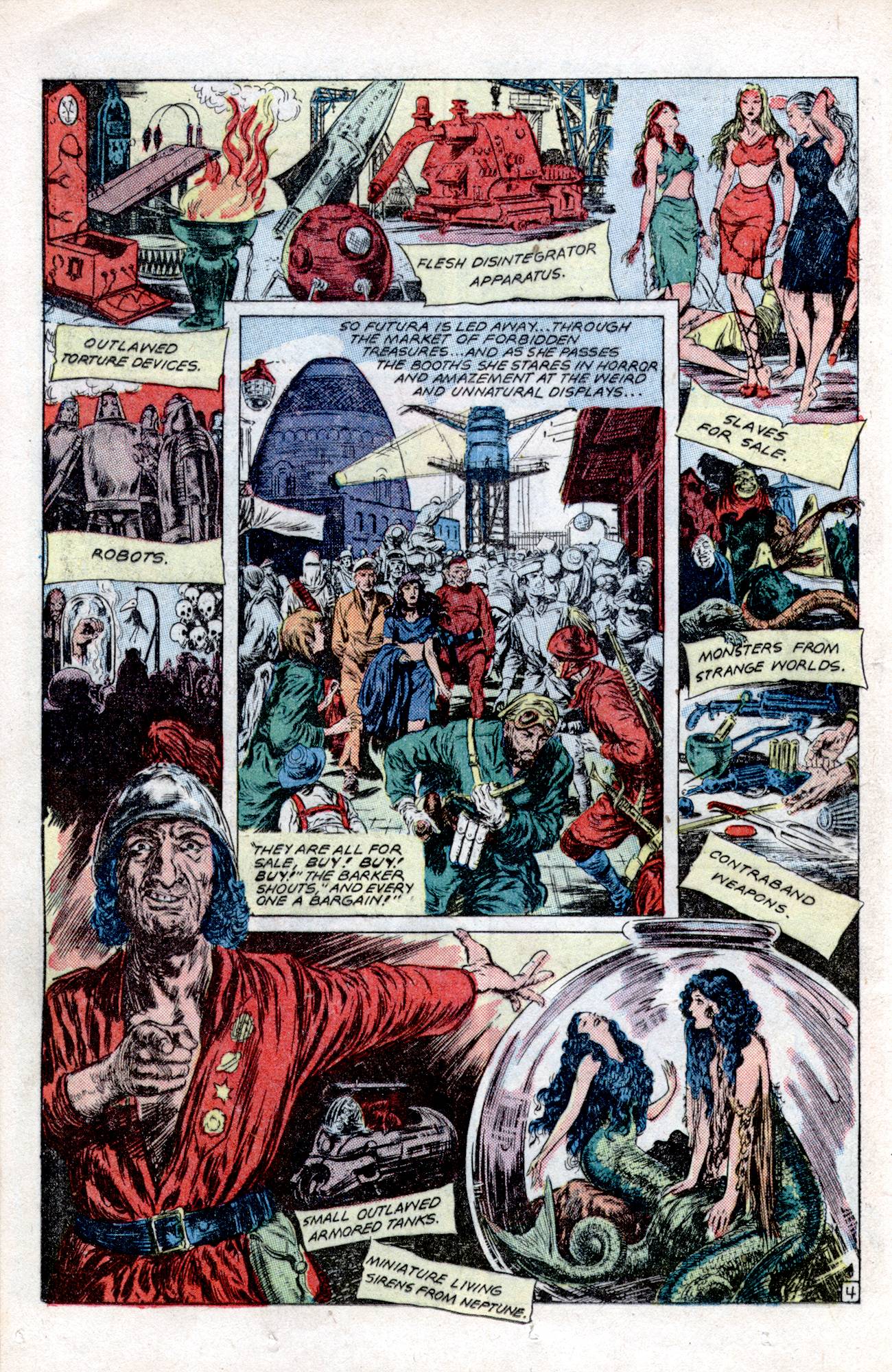 Planet Comics #57 (Fiction House), page 16. Public domain (US).