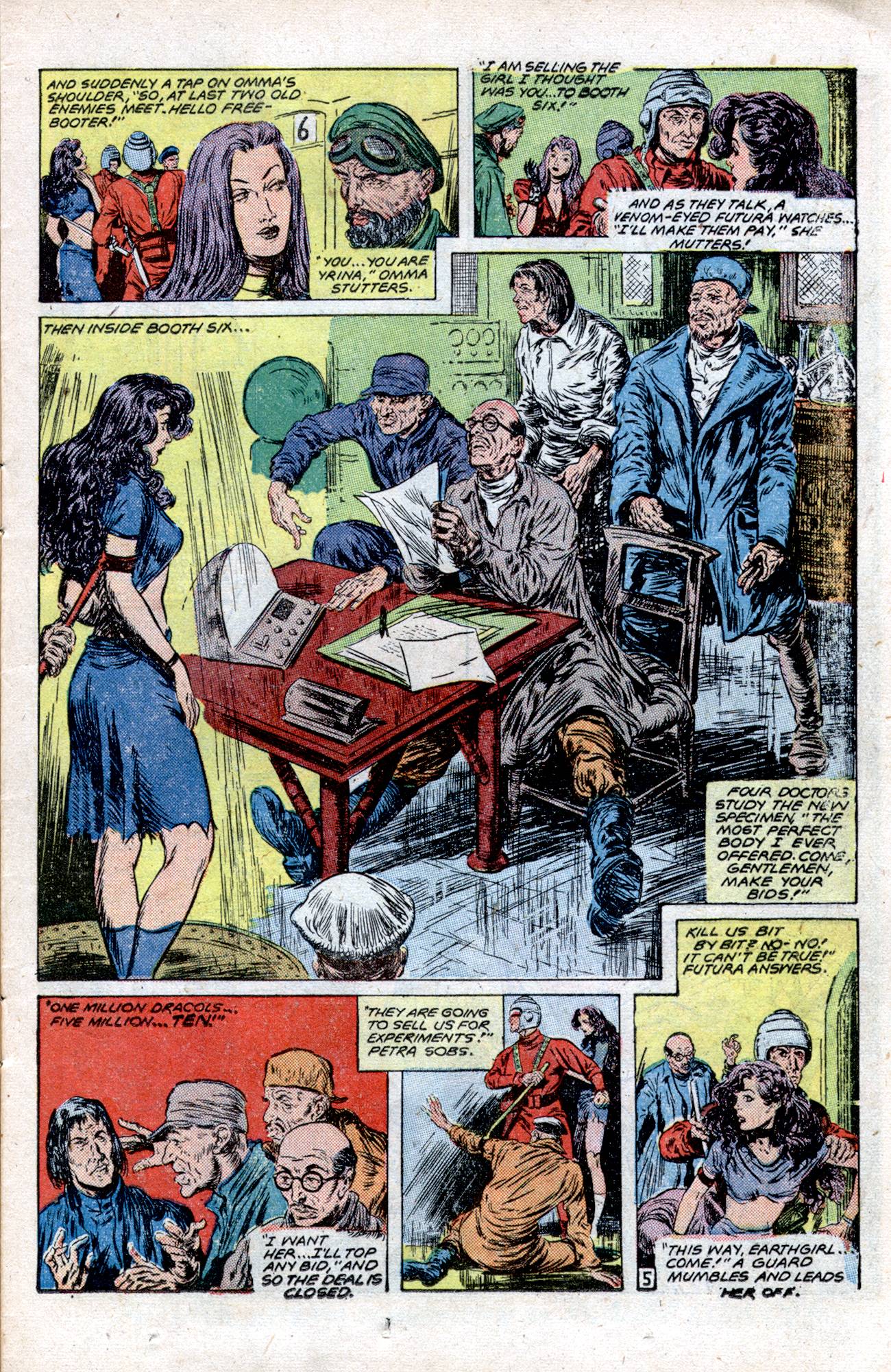 Planet Comics #57 (Fiction House), page 17. Public domain (US).