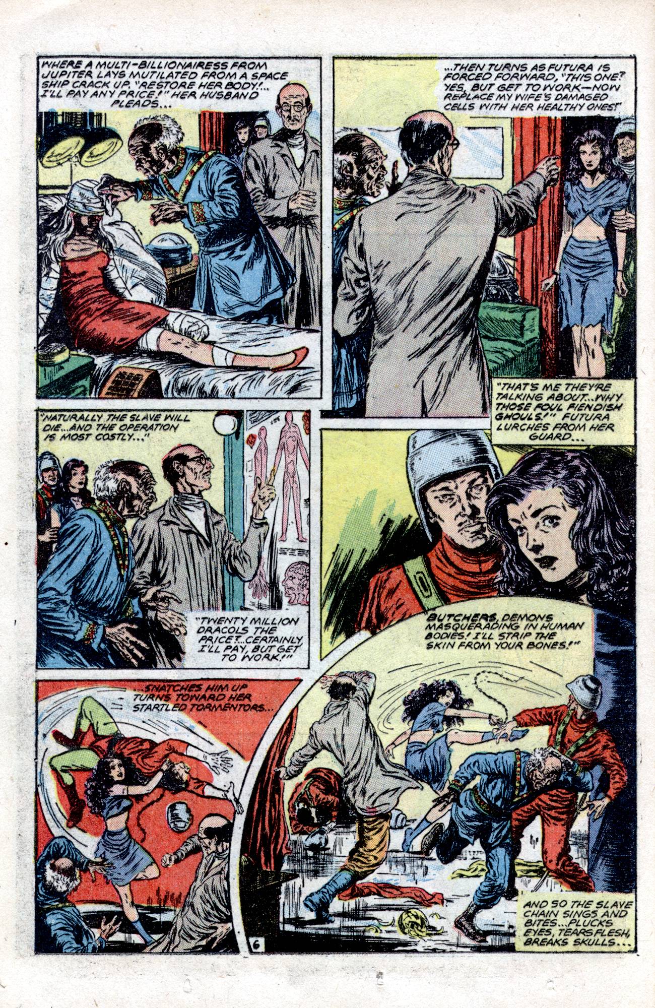 Planet Comics #57 (Fiction House), page 18. Public domain (US).
