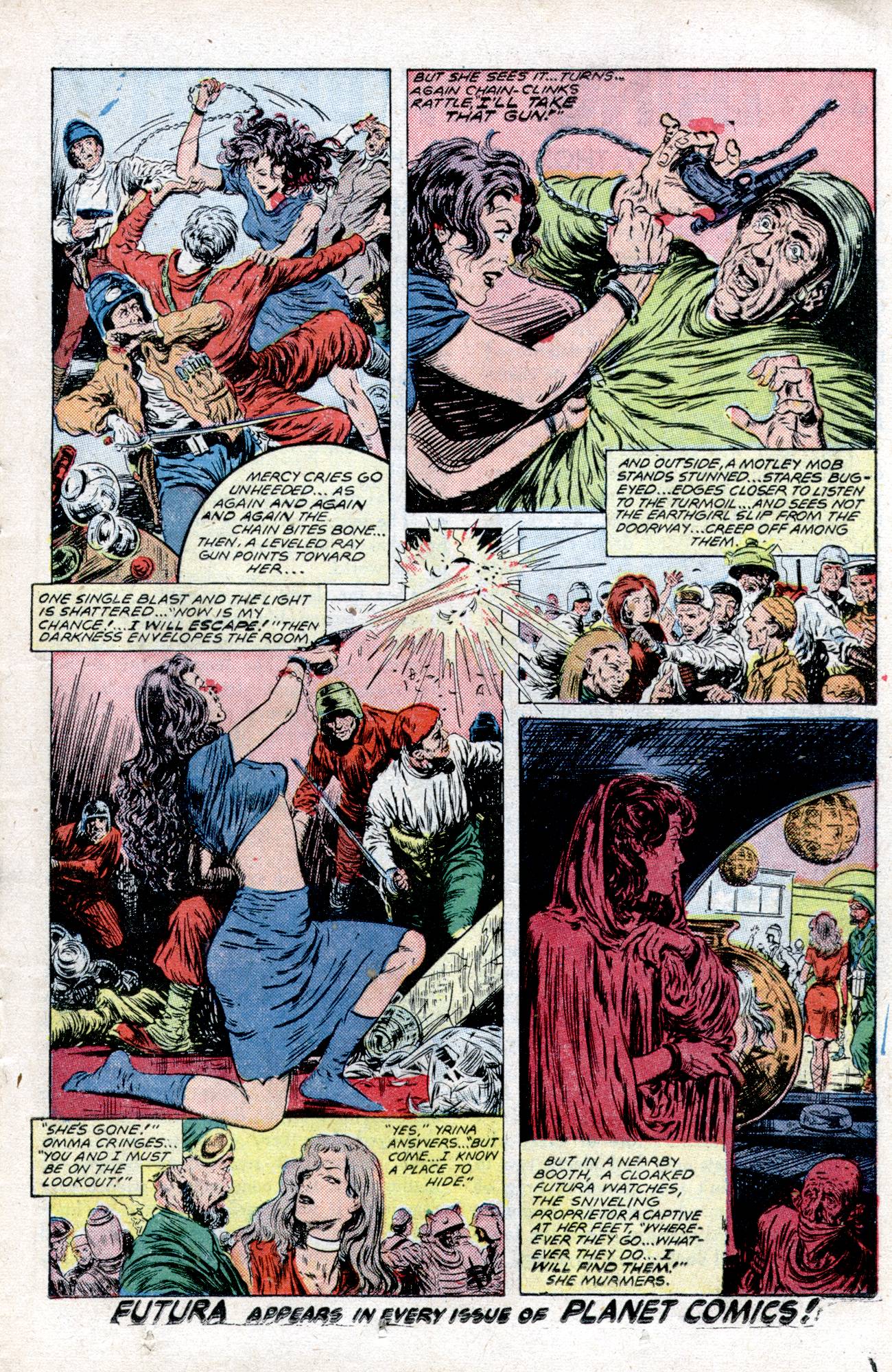 Planet Comics #57 (Fiction House), page 19. Public domain (US).