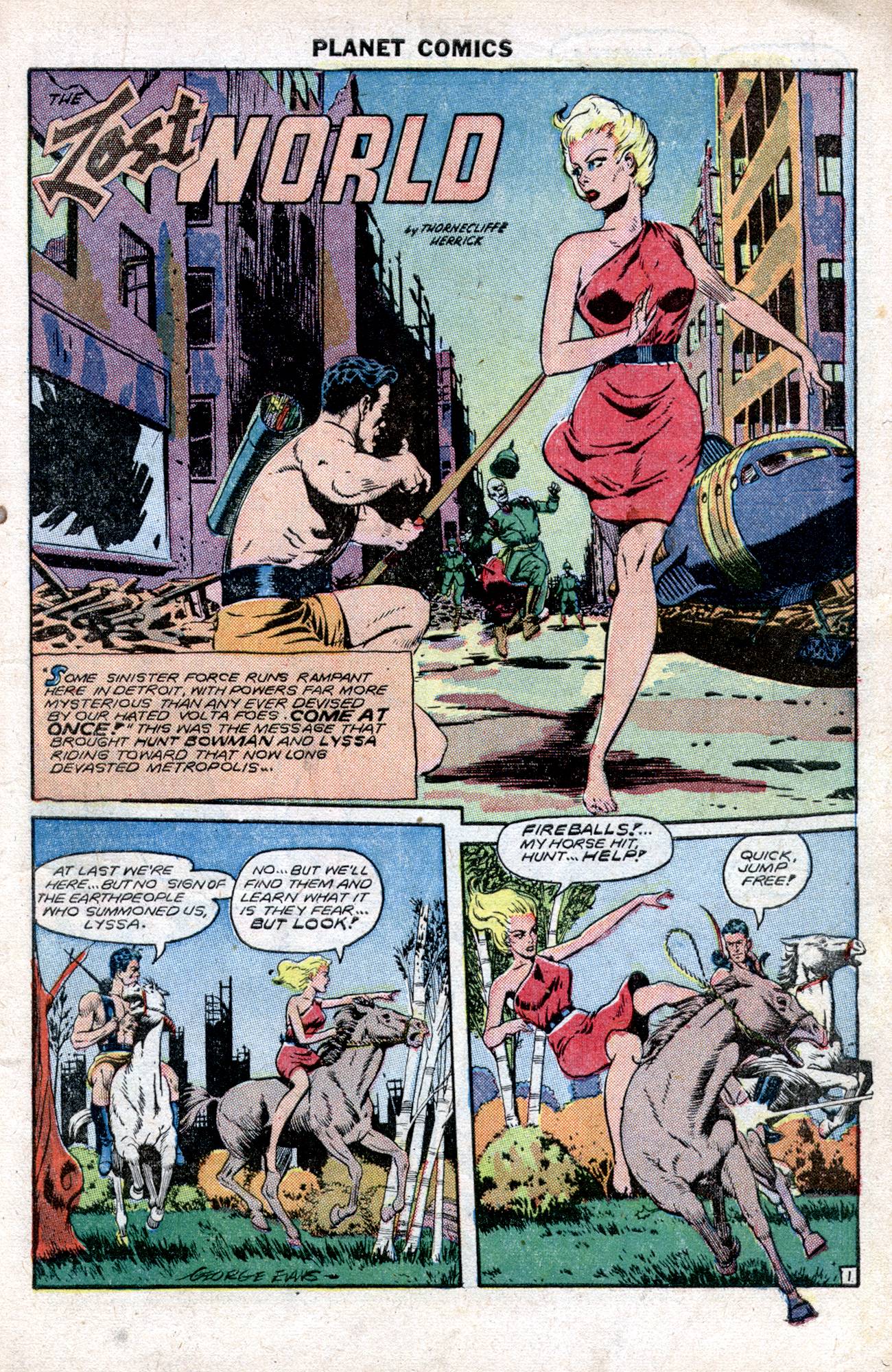 Planet Comics #57 (Fiction House), page 3. Public domain (US).