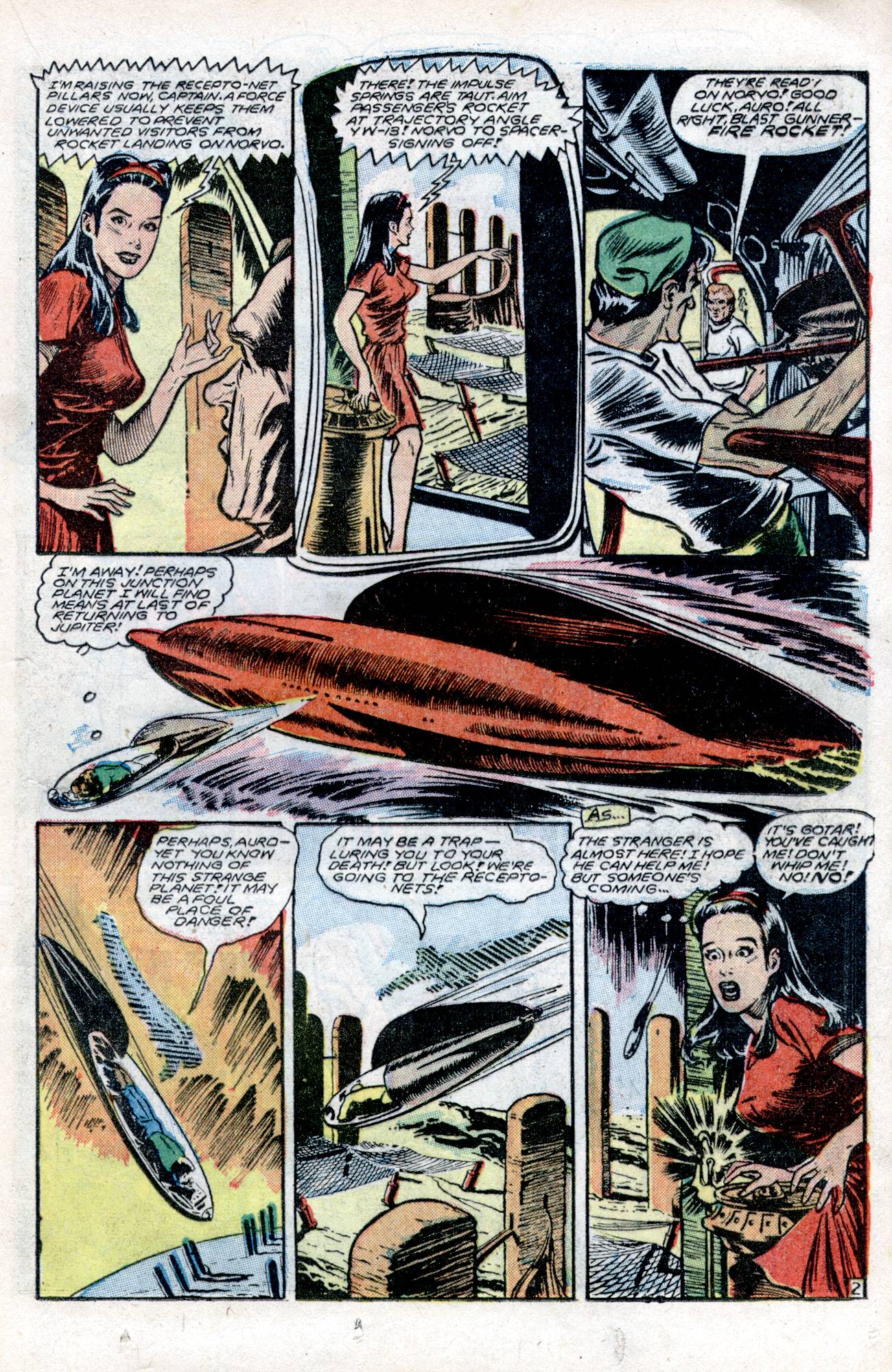 Planet Comics #57 (Fiction House), page 23. Public domain (US).