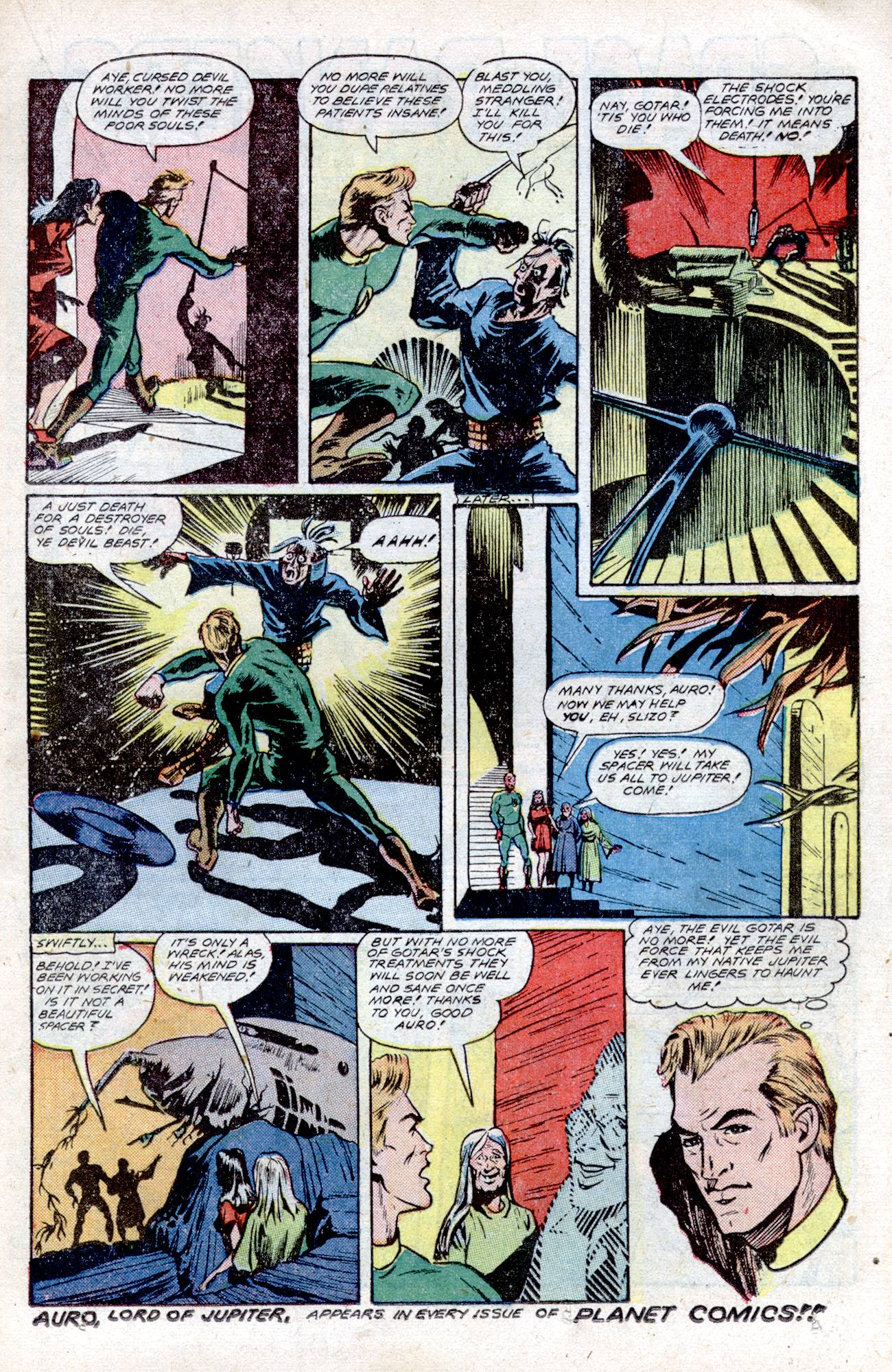 Planet Comics #57 (Fiction House), page 27. Public domain (US).