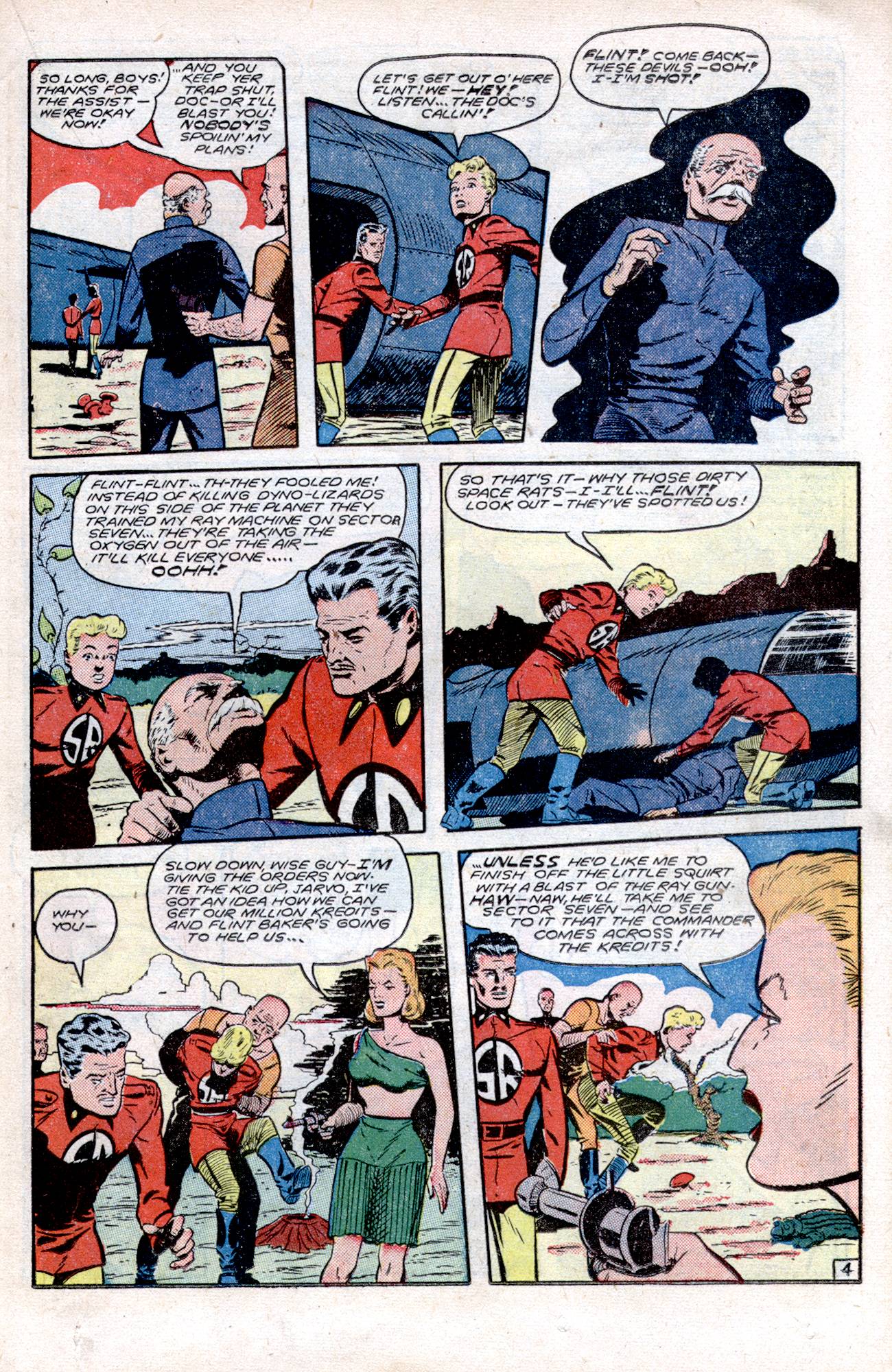 Planet Comics #57 (Fiction House), page 31. Public domain (US).