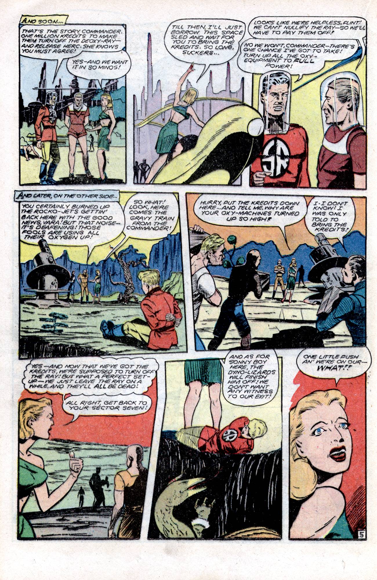 Planet Comics #57 (Fiction House), page 32. Public domain (US).