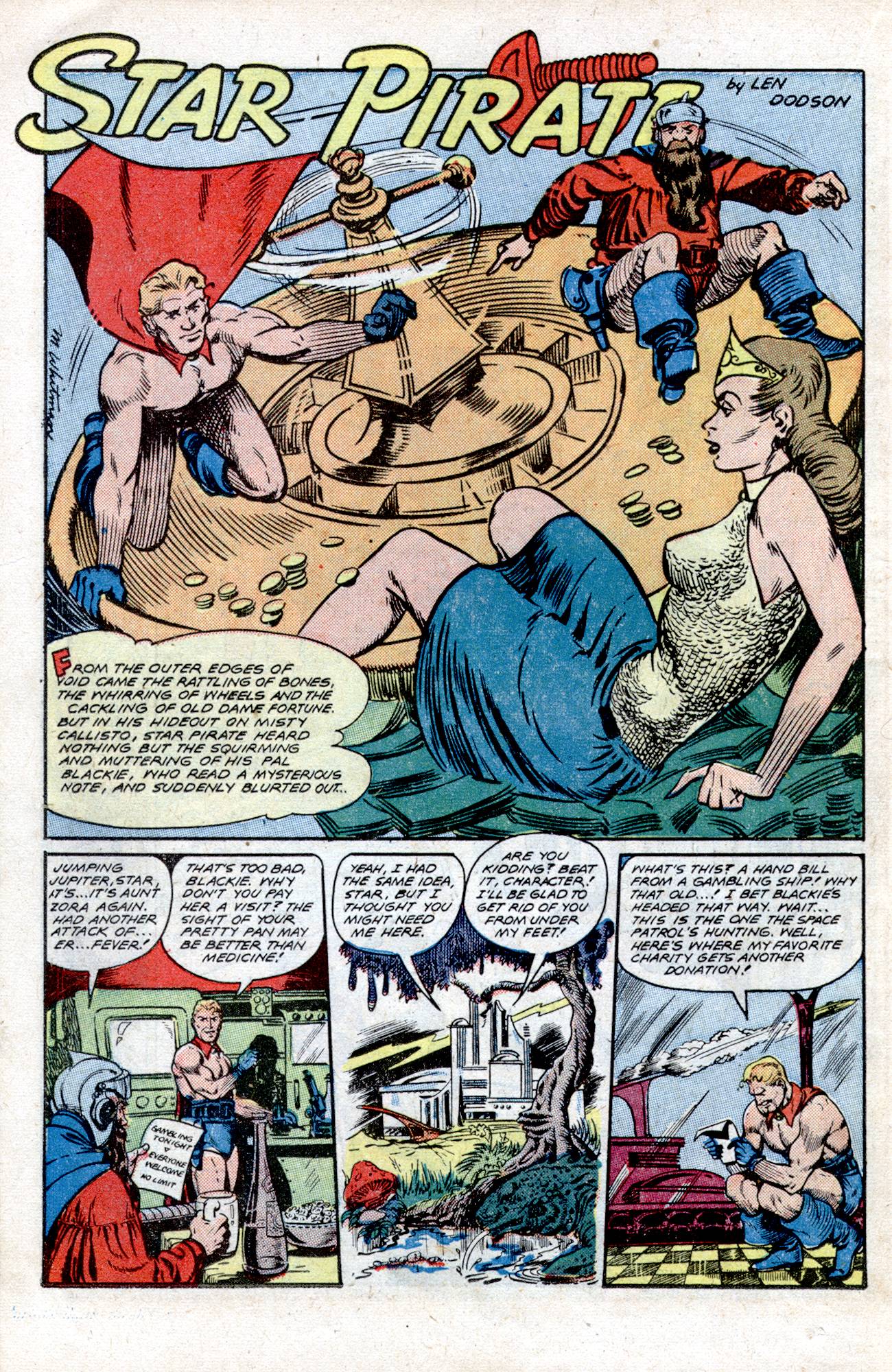 Planet Comics #57 (Fiction House), page 36. Public domain (US).