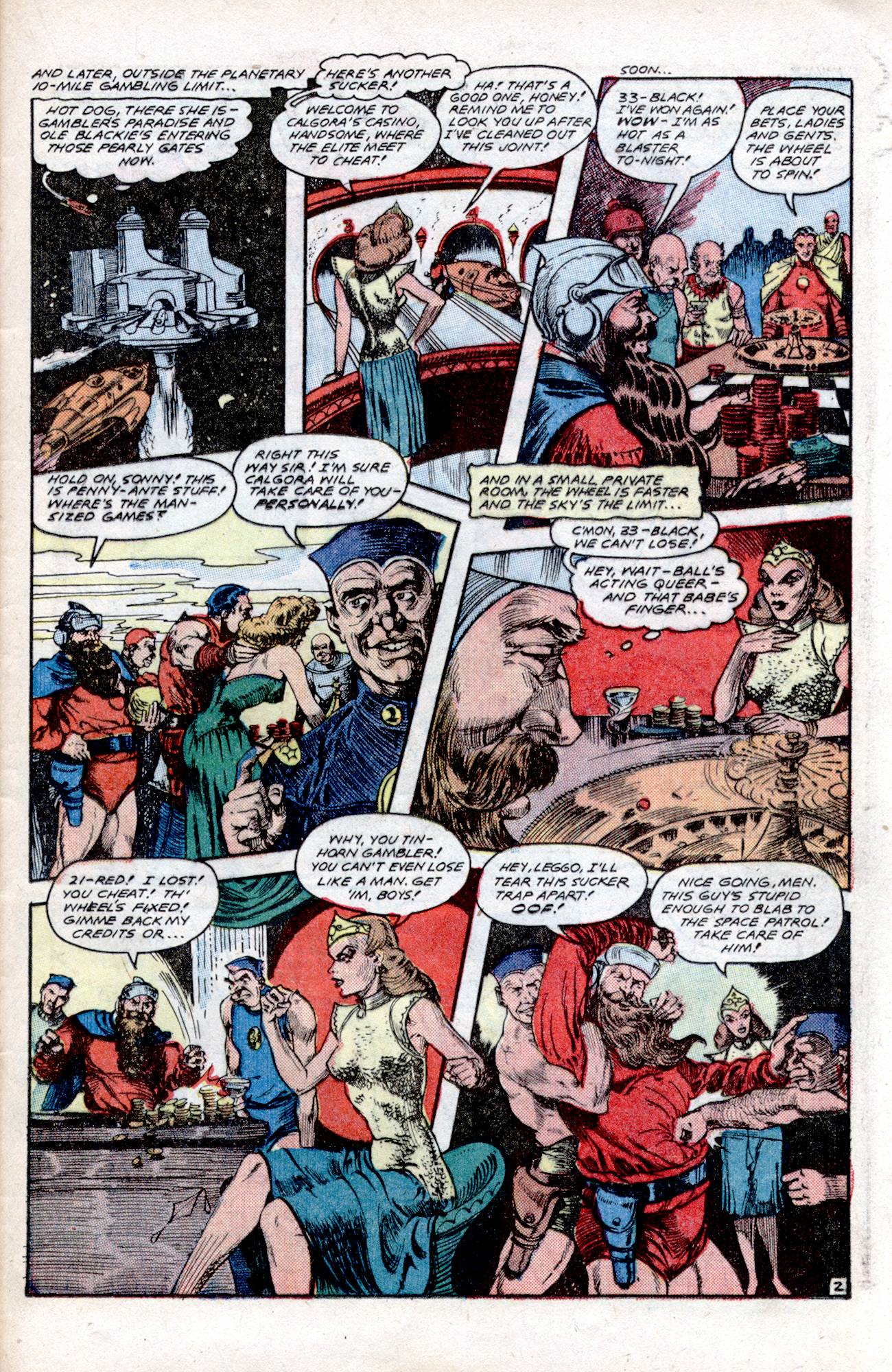 Planet Comics #57 (Fiction House), page 37. Public domain (US).