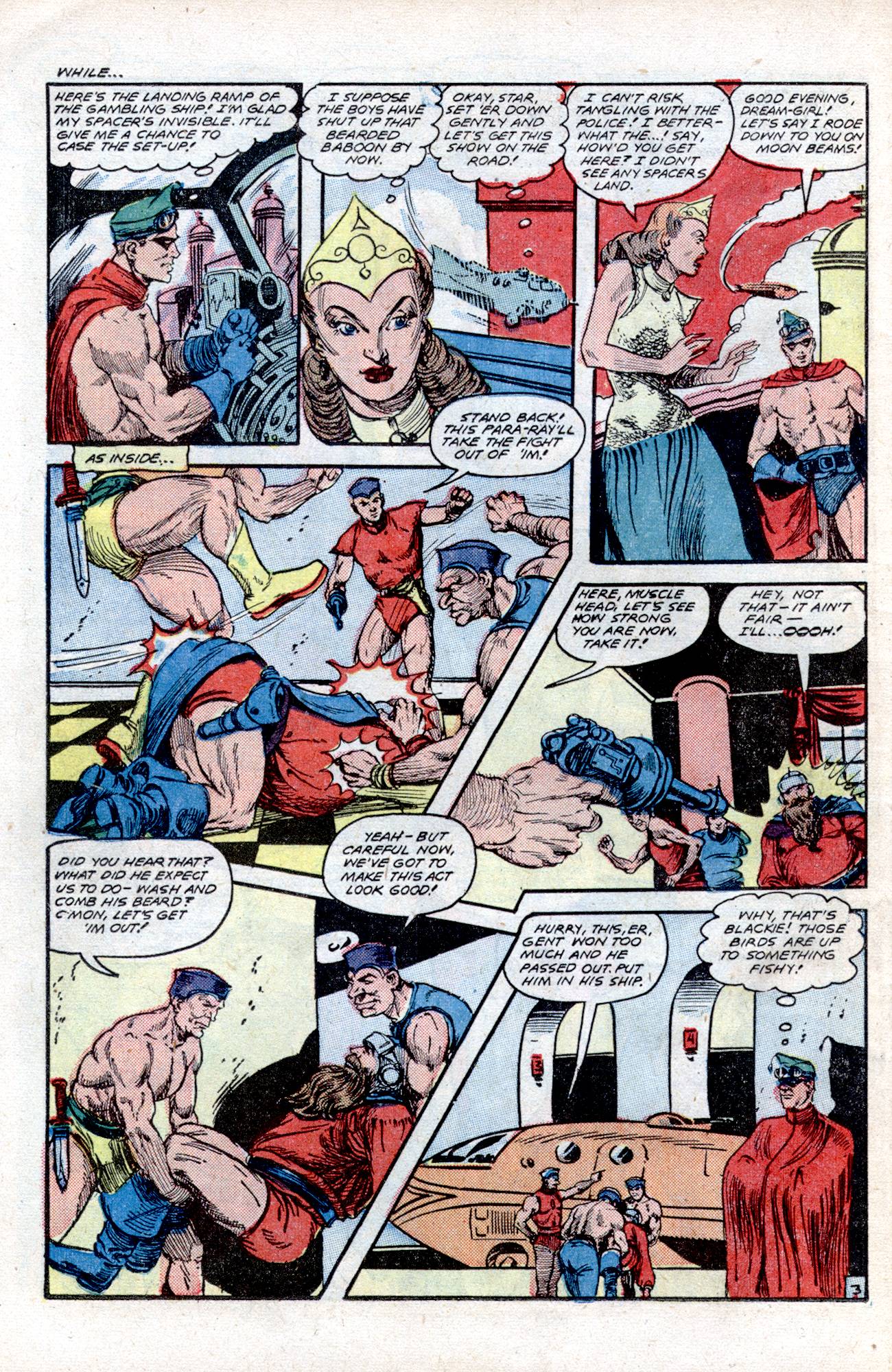 Planet Comics #57 (Fiction House), page 38. Public domain (US).
