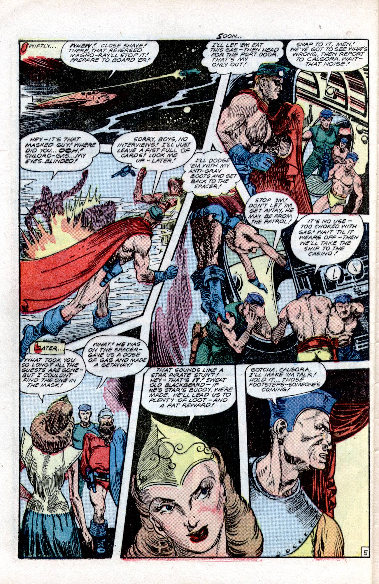 Planet Comics #57 (Fiction House), page 40. Public domain (US).