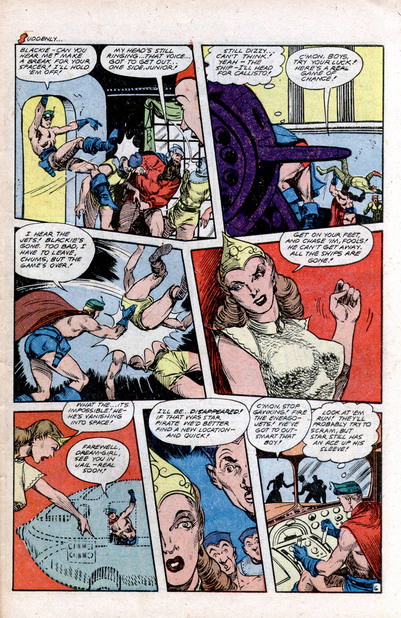 Planet Comics #57 (Fiction House), page 41. Public domain (US).