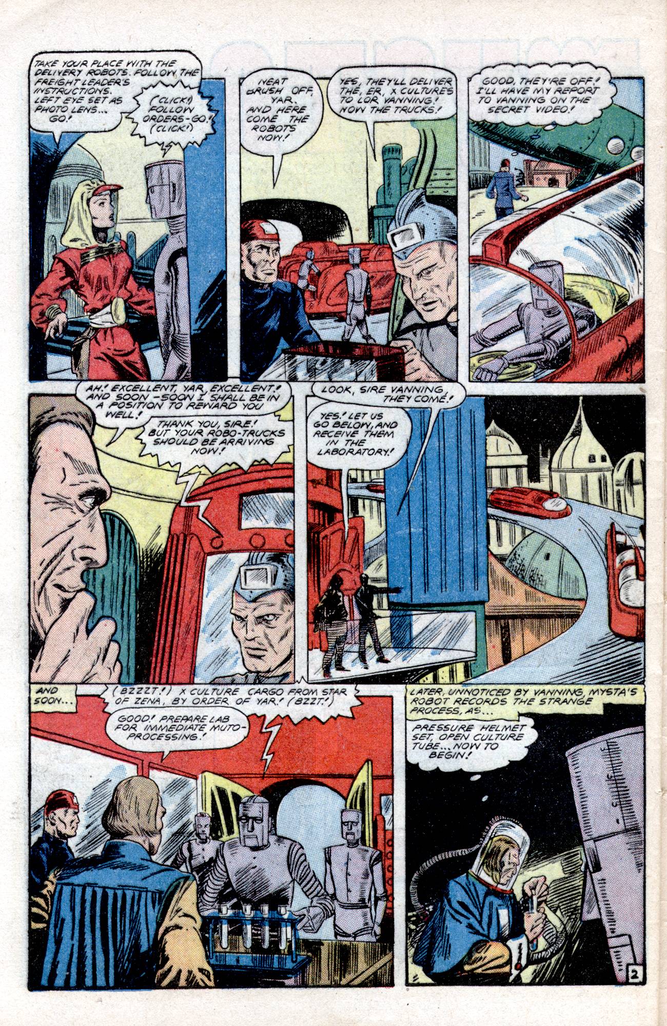 Planet Comics #57 (Fiction House), page 44. Public domain (US).