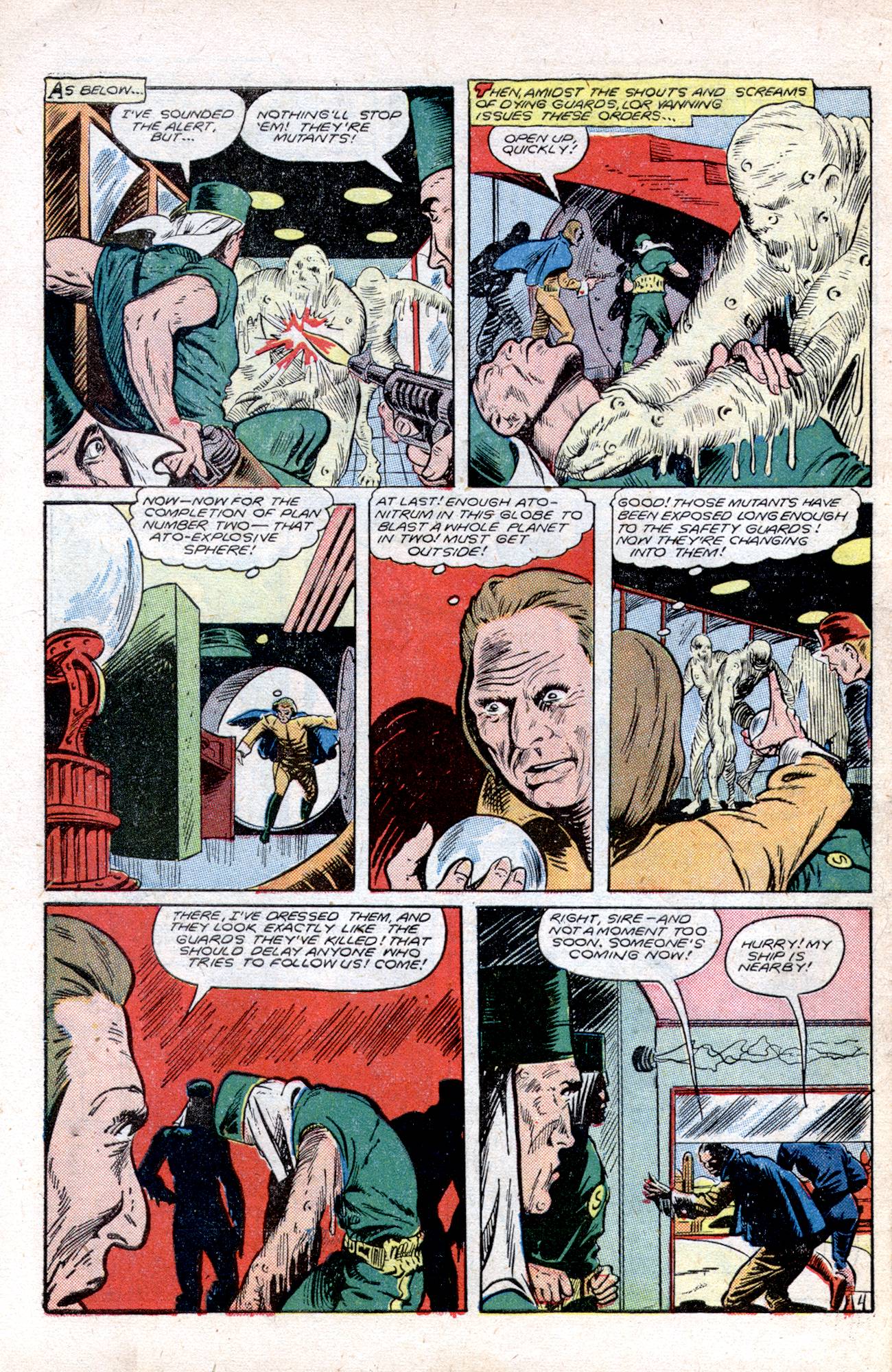 Planet Comics #57 (Fiction House), page 46. Public domain (US).