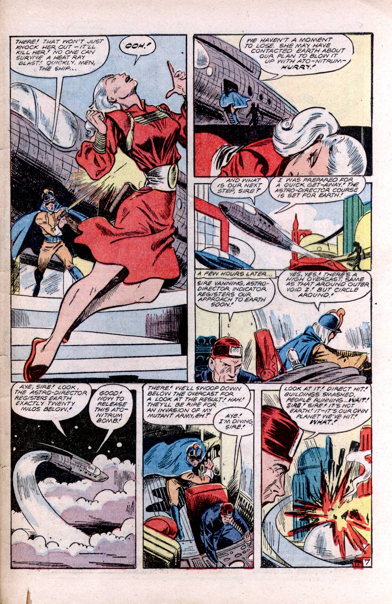 Planet Comics #57 (Fiction House), page 49. Public domain (US).