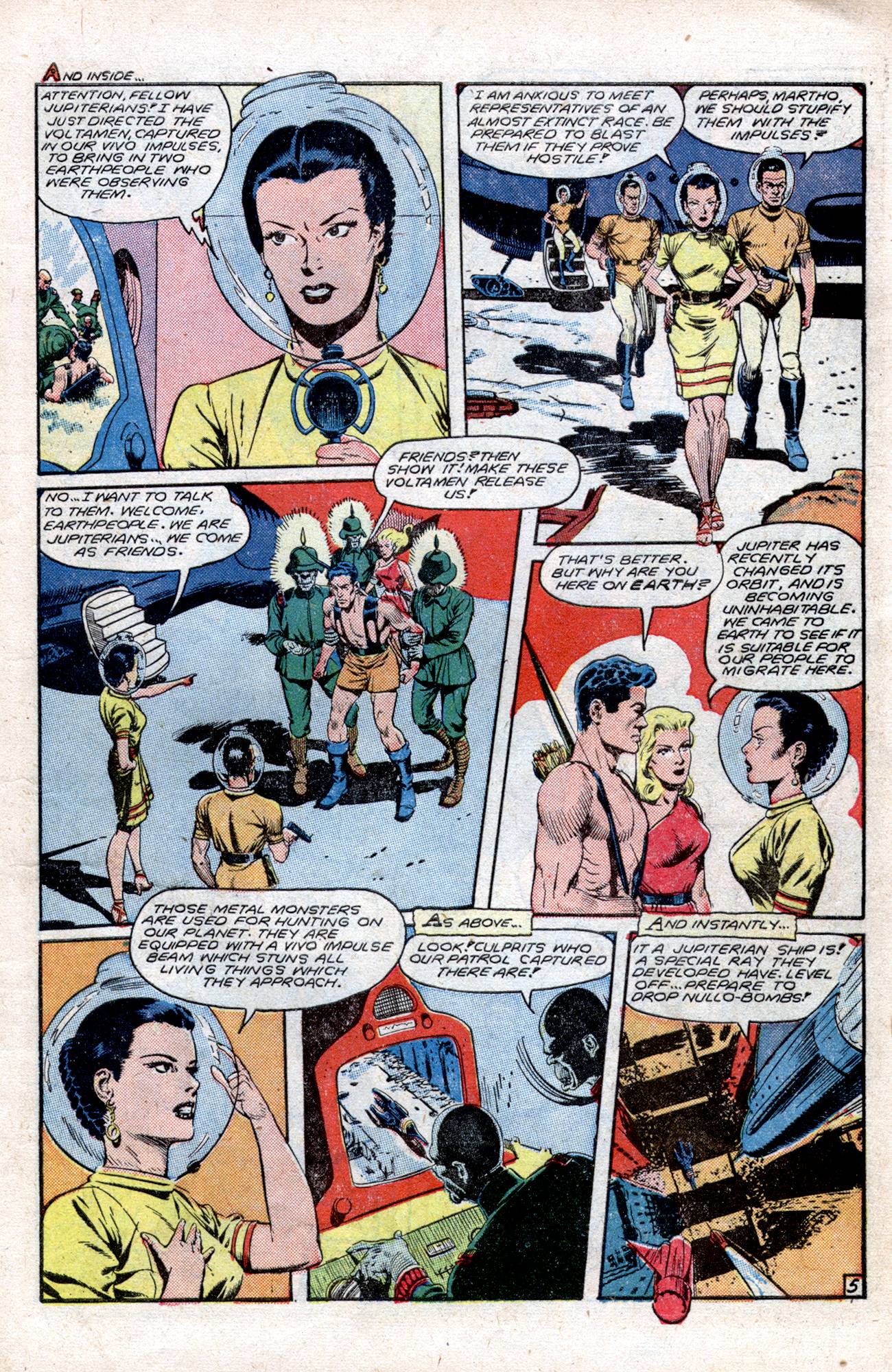 Planet Comics #57 (Fiction House), page 7. Public domain (US).