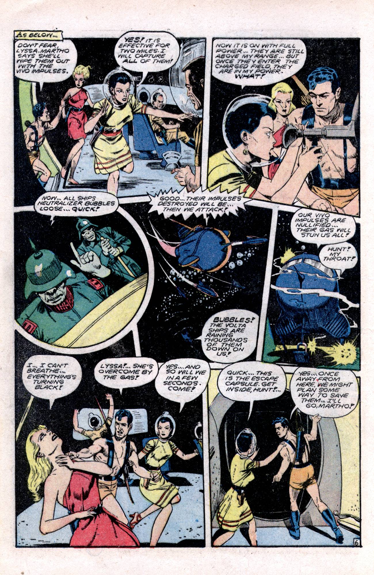 Planet Comics #57 (Fiction House), page 8. Public domain (US).