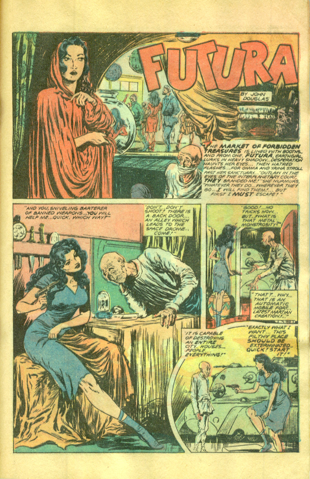 Planet Comics #58 (Fiction House), page 13. Public domain (US).