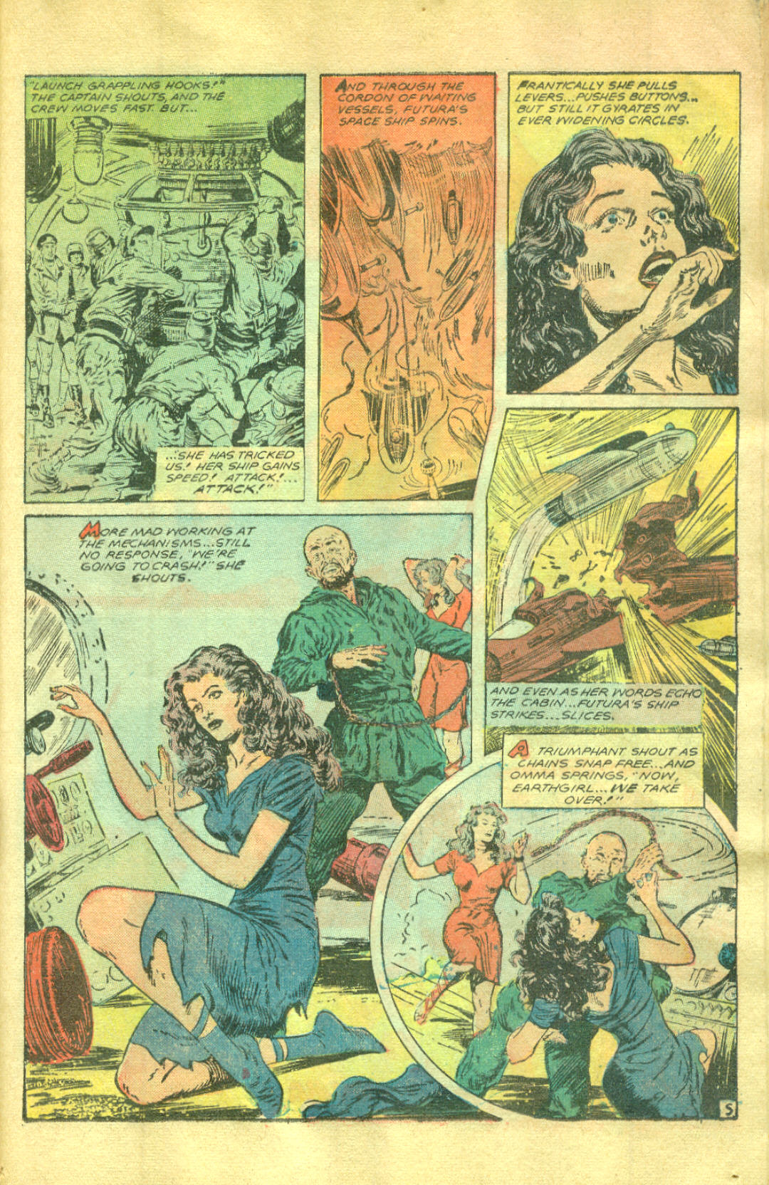 Planet Comics #58 (Fiction House), page 17. Public domain (US).
