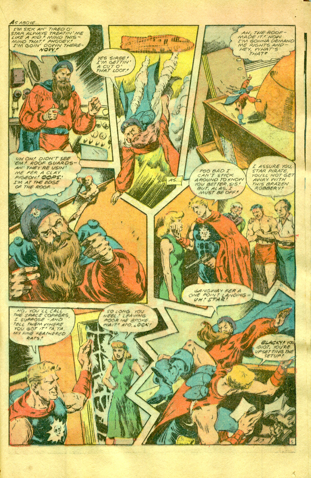 Planet Comics #58 (Fiction House), page 23. Public domain (US).