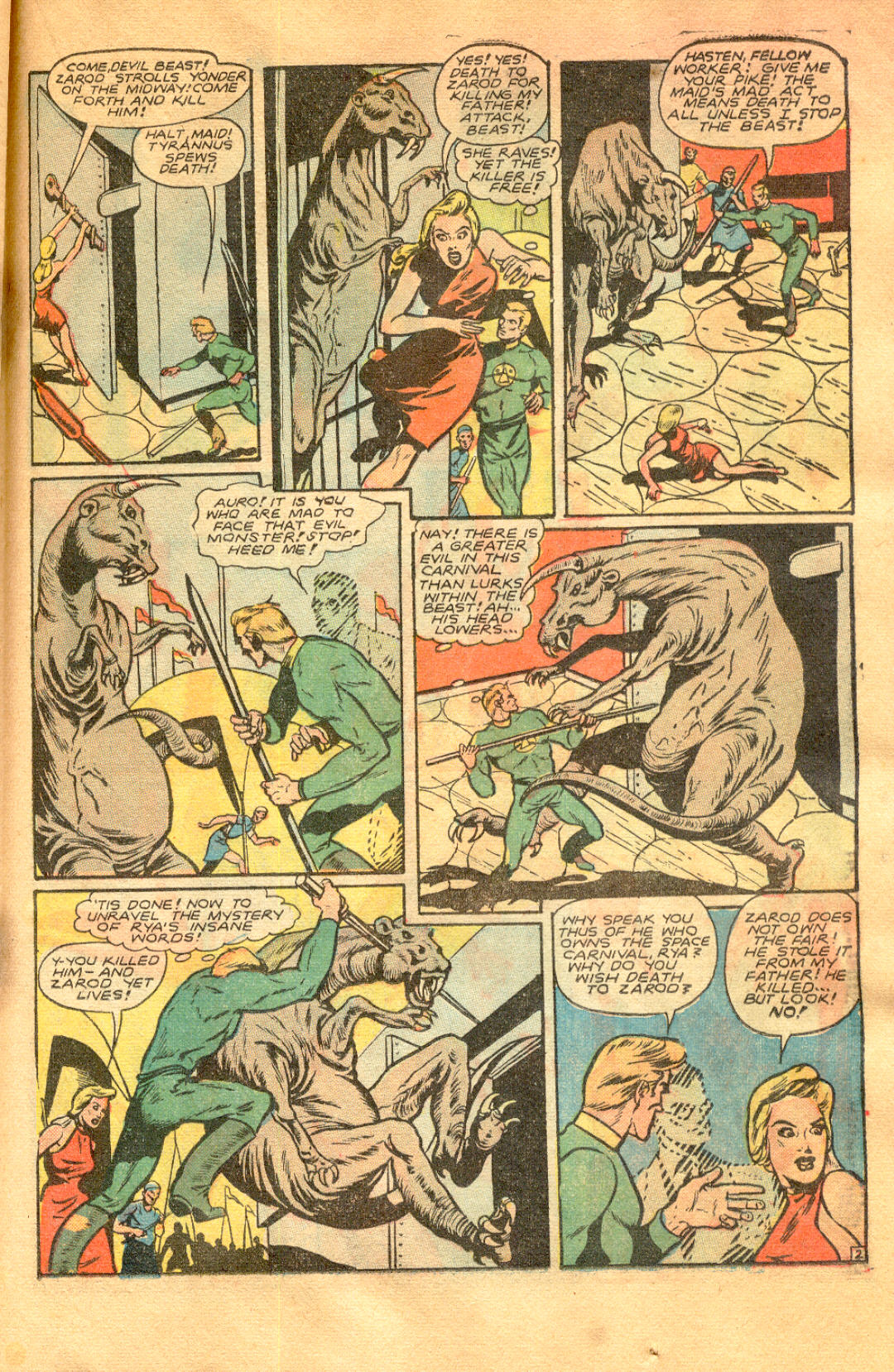 Planet Comics #58 (Fiction House), page 29. Public domain (US).