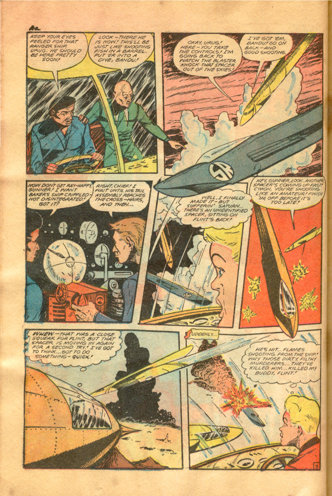 Planet Comics #58 (Fiction House), page 38. Public domain (US).
