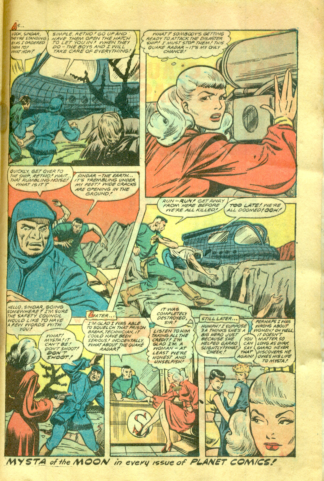 Planet Comics #58 (Fiction House), page 49. Public domain (US).