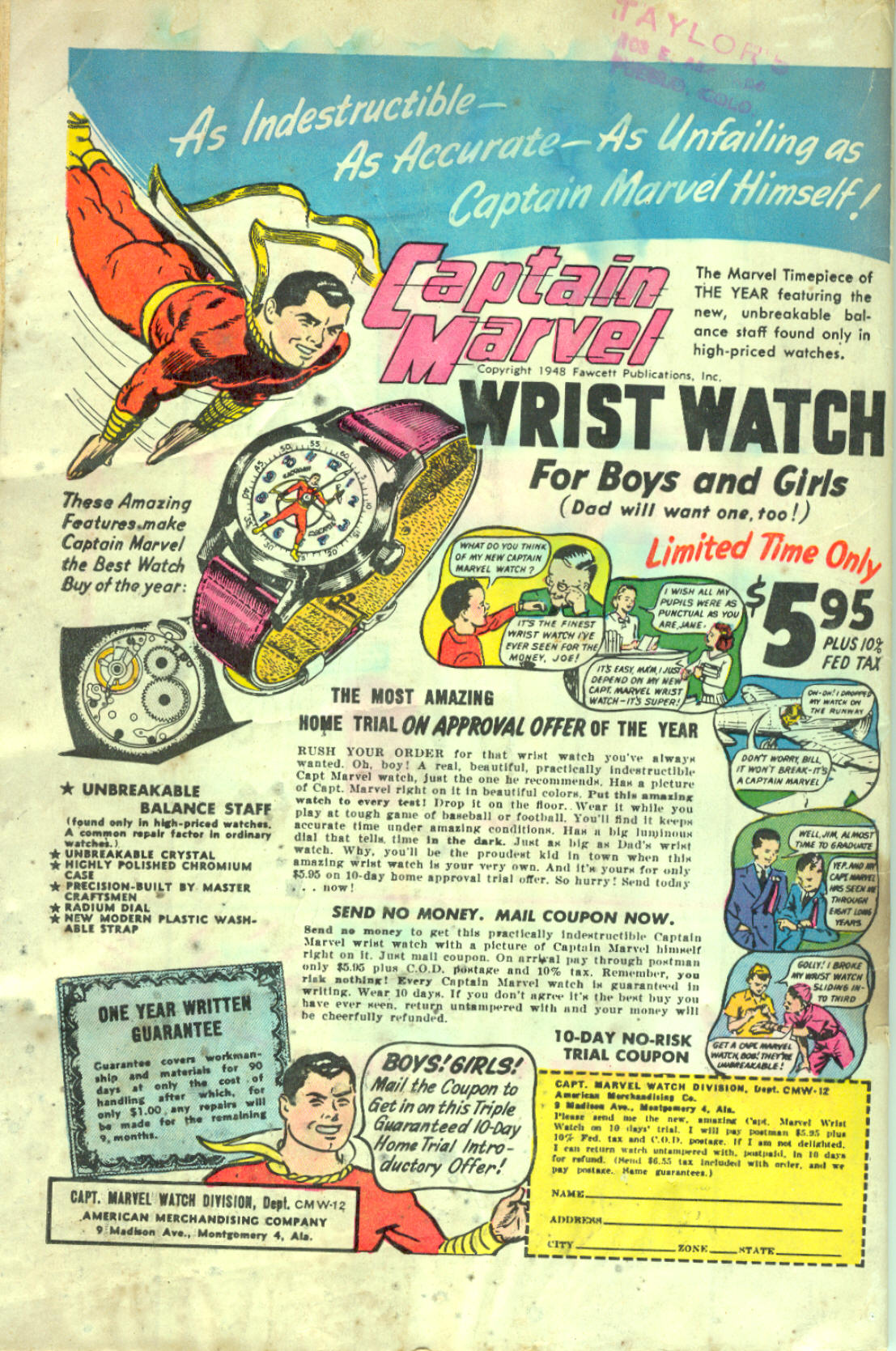 Planet Comics #58 (Fiction House), page 52. Public domain (US).
