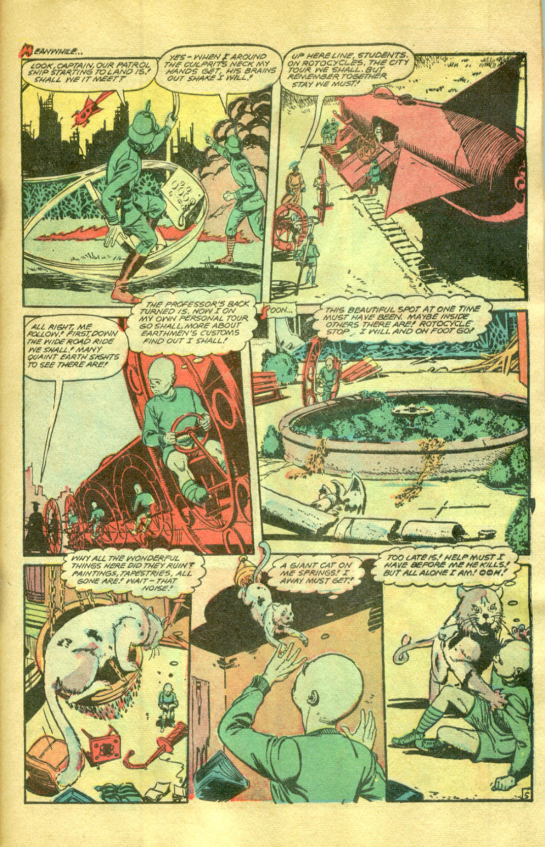Planet Comics #58 (Fiction House), page 7. Public domain (US).