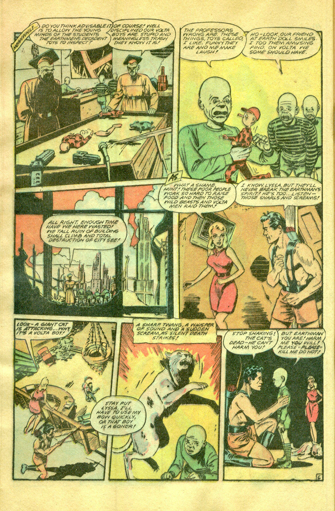 Planet Comics #58 (Fiction House), page 8. Public domain (US).