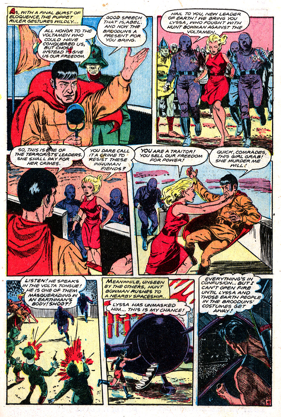 Planet Comics #59 (Fiction House), page 11. Public domain (US).