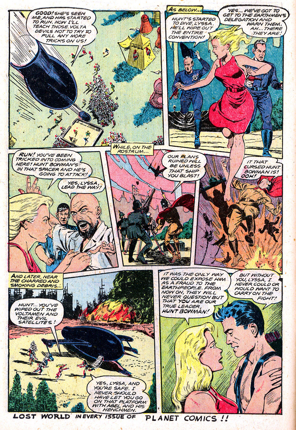 Planet Comics #59 (Fiction House), page 12. Public domain (US).
