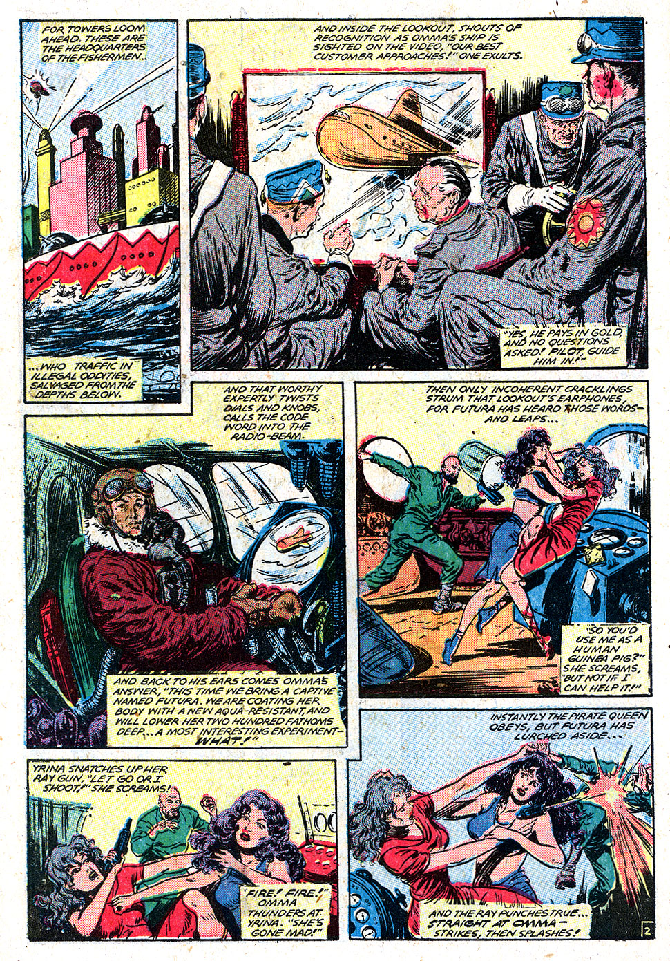 Planet Comics #59 (Fiction House), page 14. Public domain (US).