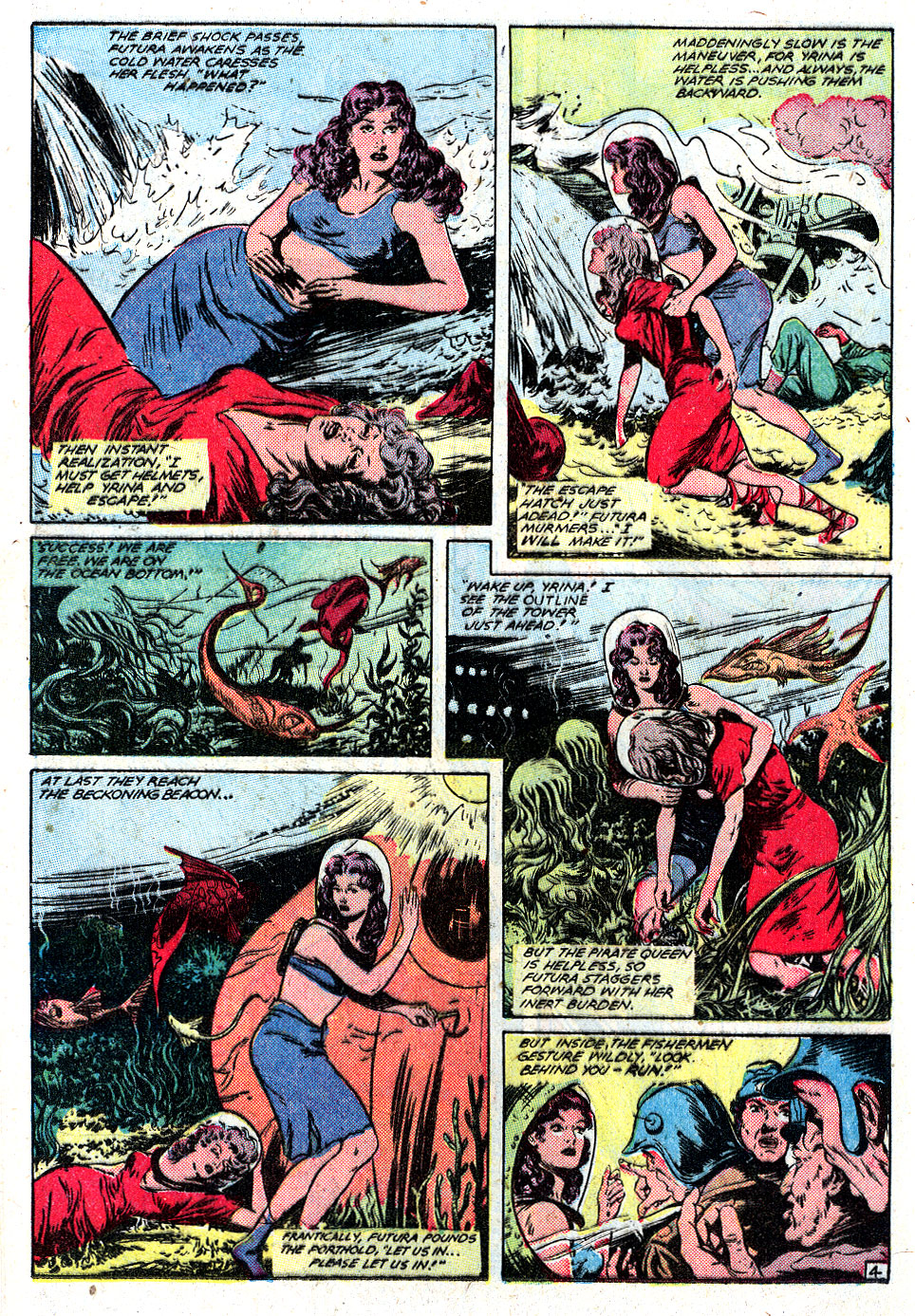 Planet Comics #59 (Fiction House), page 16. Public domain (US).