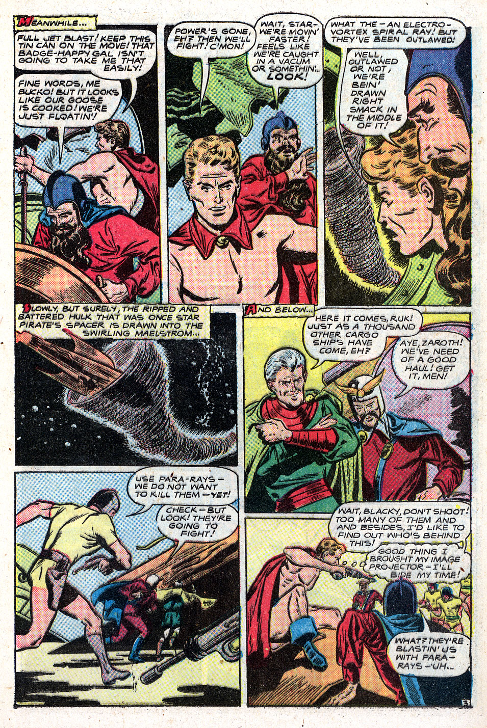 Planet Comics #59 (Fiction House), page 21. Public domain (US).