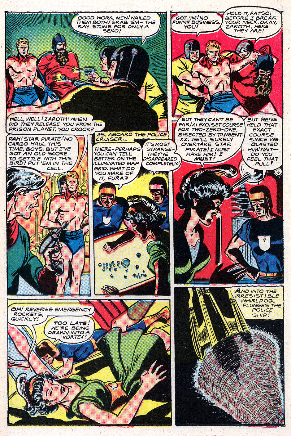 Planet Comics #59 (Fiction House), page 22. Public domain (US).
