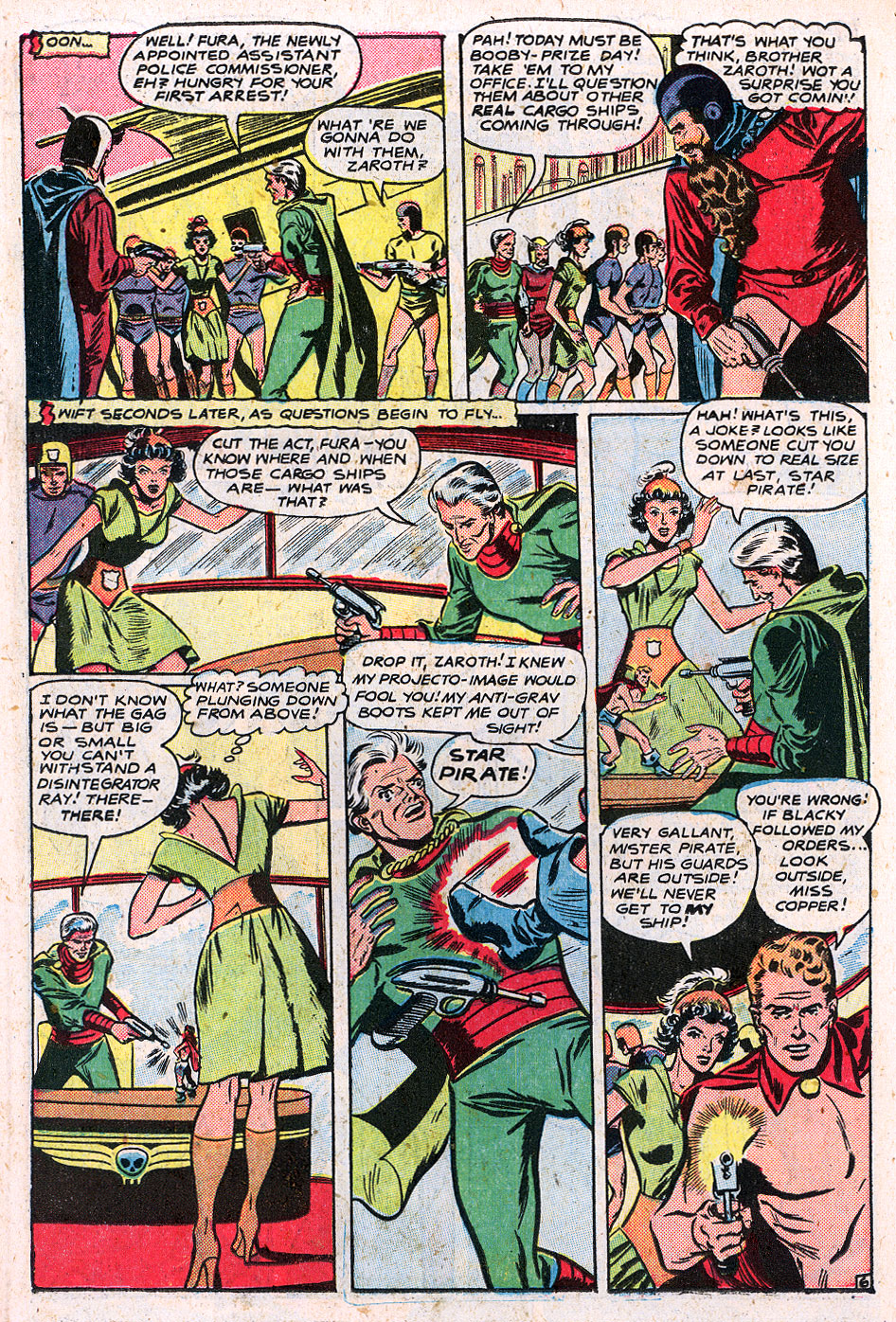 Planet Comics #59 (Fiction House), page 24. Public domain (US).