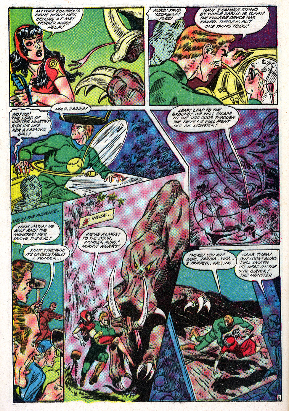 Planet Comics #59 (Fiction House), page 32. Public domain (US).