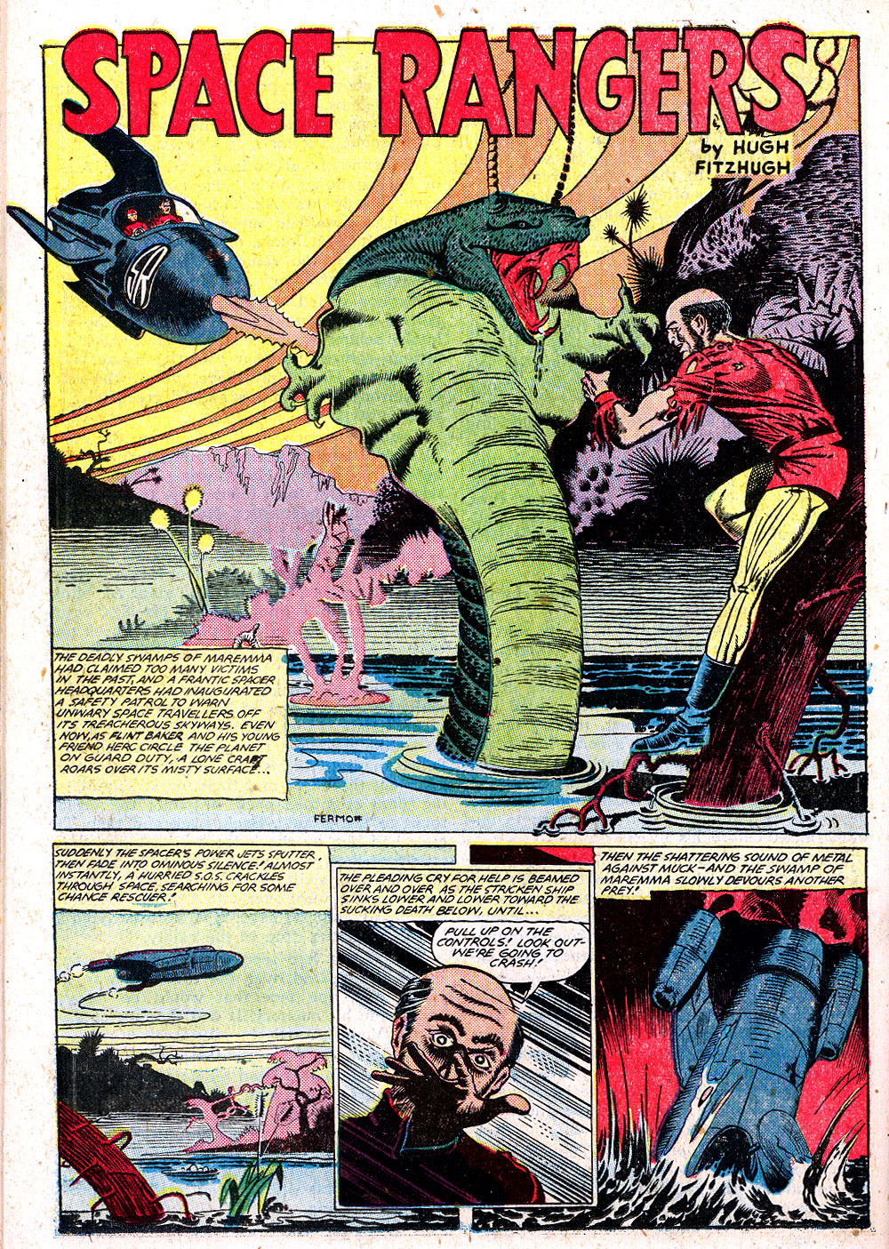 Planet Comics #59 (Fiction House), page 36. Public domain (US).
